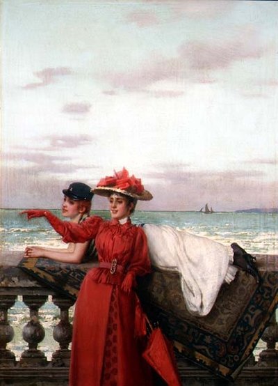Tagträumer (eines von einem Paar) von Vittorio Matteo Corcos