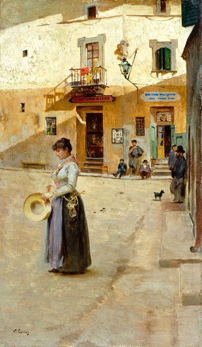 Auf dem Platz von Vittorio Matteo Corcos