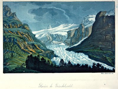 Gletscher von Grindelwald, Illustration aus 
