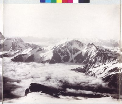 Panoramabild vom Gipfel des Mount Elbrus von Vittorio Sella