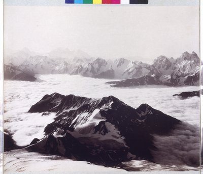 Panoramabild vom Gipfel des Mount Elbrus von Vittorio Sella