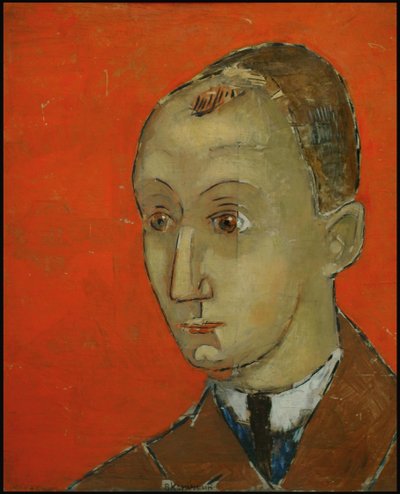 Selbstporträt, 1920er Jahre von Vladimir Alexeevich Komarovsky