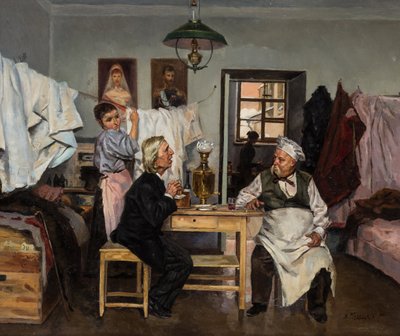Am Samowar von Vladimir Egorovic Makovsky