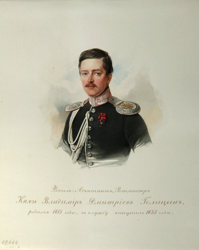 Porträt von Prinz Wladimir Dmitrijewitsch Golizyn (1815-1888) von Vladimir Ivanovich Hau