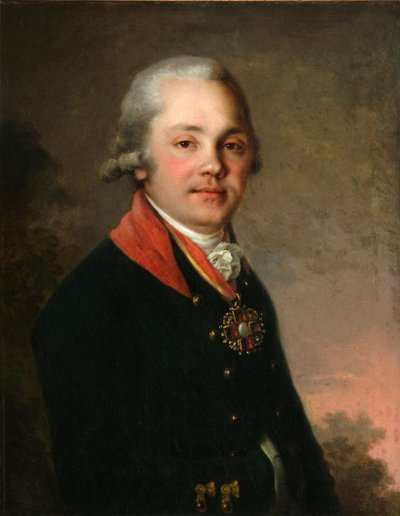 Porträt von Alexander Dmitrijewitsch Arsenjew, 1796-1797 von Vladimir Lukich Borovikovsky