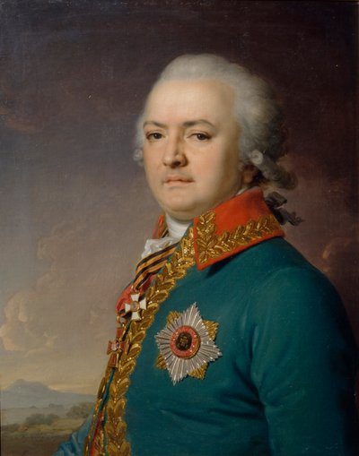 Porträt von Alexander Vasilyevich Polikarpov 1753-1811, 1796 von Vladimir Lukich Borovikovsky