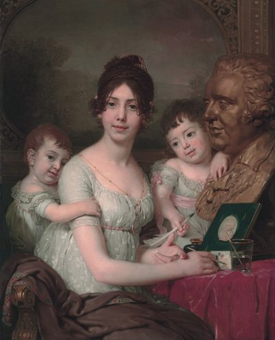 Porträt der Gräfin Liubov Ilyinichna Kusheleva, geb. Bezborodko 1783-1809 mit Kindern, 1803 von Vladimir Lukich Borovikovsky