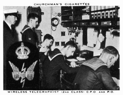 Drahtloser Telegrafist, 2. Klasse, C.P.O und P.O, 1937 von WA and AC Churchman