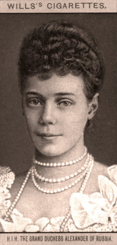 H.I.H Die Großherzogin Alexandra von Russland, 1908 von WD and HO Wills