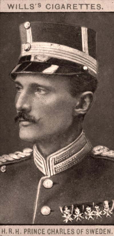 Seine Königliche Hoheit Prinz Karl von Schweden, 1908 von WD and HO Wills