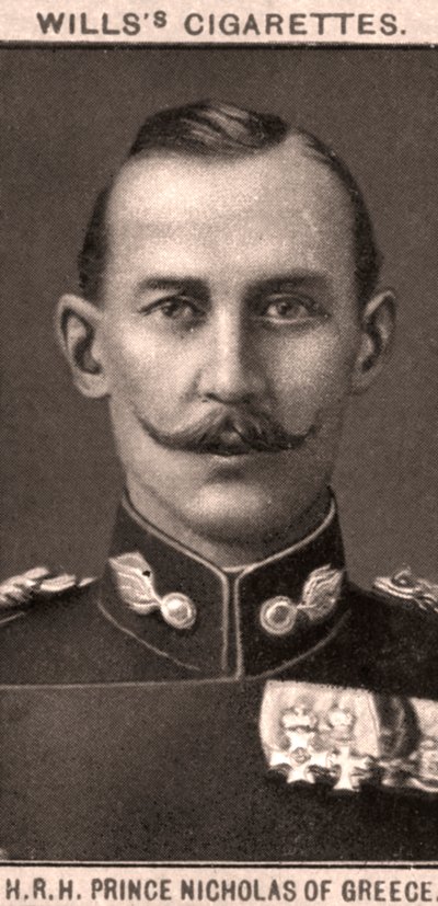 S.K.H. Prinz Nikolaus von Griechenland, 1908 von WD and HO Wills