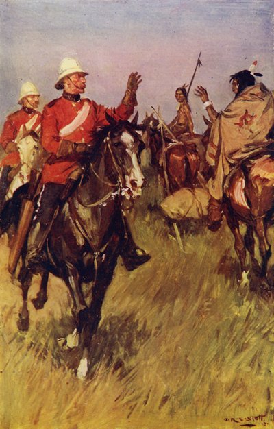 Ein Grußwechsel auf der Prärie von W.R.S. (after) Stott