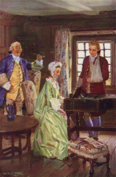 Jones begleitete sie zum Cembalo von W.R.S. (after) Stott