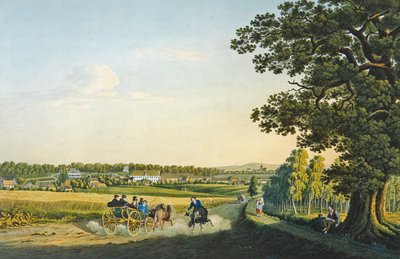 Ansicht von Althaldensleben, graviert von Carl August Richer (1770-1848) von W. (after) Behrendsen
