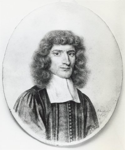 Porträt von Isaac Barrow (1630-1677), englischer christlicher Theologe und Mathematiker, Gravur von John Ward Dunsmore