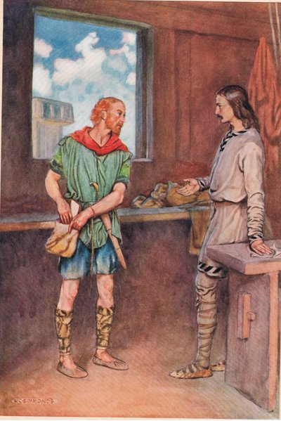 Ein Matrose übergibt Horatio einen Brief von Hamlet, aus 