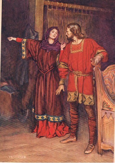 Gertrude enthüllt, dass Hamlet Polonius getötet hat, aus 