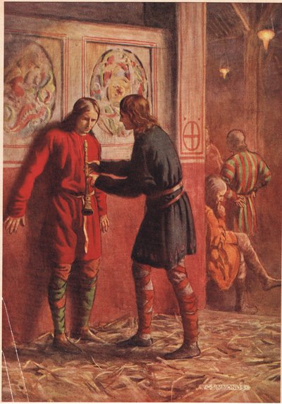 Hamlet versucht, Guildenstern eine Flöte spielen zu lassen, aus 