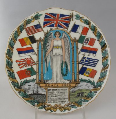 Siegesplatte Frieden 1919 von W. H. Goss