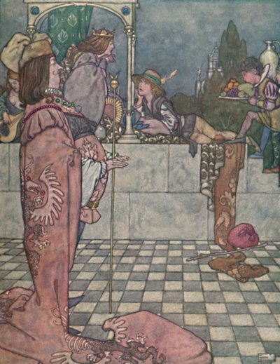 Er kam nicht, um sie zu umwerben, sagte er, um 1930 von William Heath Robinson