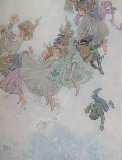 Rund und Rund Sie gingen, solches Wirbeln und Drehen, um 1930 von William Heath Robinson