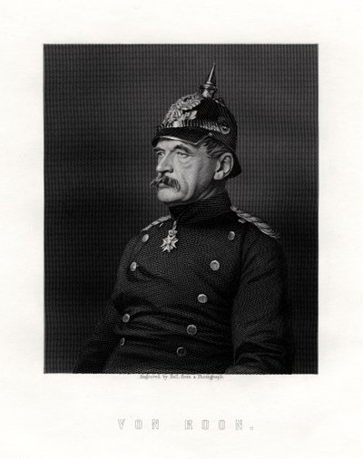 Albrecht Theodor Graf Emil von Roon, preußischer Soldat und Politiker, 19. Jahrhundert von W. Holl