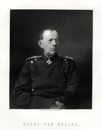 Graf von Moltke, 1800-1891, berühmter deutscher Feldmarschall, 19. Jahrhundert von W. Holl