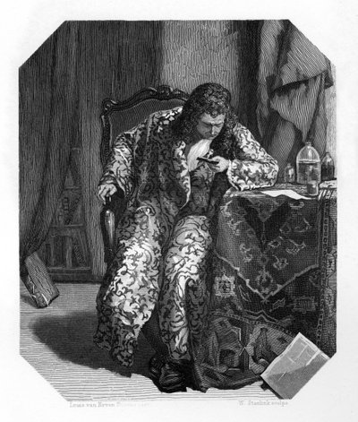 Antoni van Leeuwenhoek, niederländischer Wissenschaftler und Mikroskopiepionier des 17. Jahrhunderts, ca. 1870 von W. Steelink