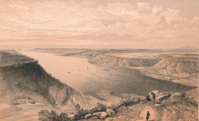Die Nordseite des Hafens von Sebastopol, vom Hafen aus gesehen, 1856 von W Trask