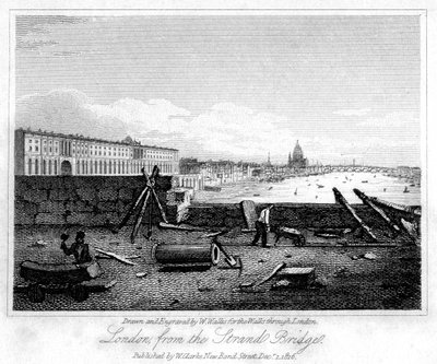 London von der Strandbrücke von W. Wallis