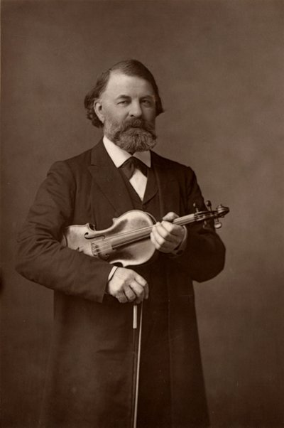 Joseph Joachim (1831-1907), ungarischer Geiger, Komponist und Direktor des Berliner Konservatoriums von W. and D. (after) Downey