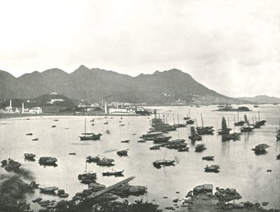 East Point mit Victoria Hills, Hongkong, 1895 von W and S Ltd