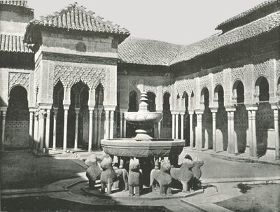 Der Löwenhof, Alhambra, Granada, Spanien, 1895 von W and S Ltd