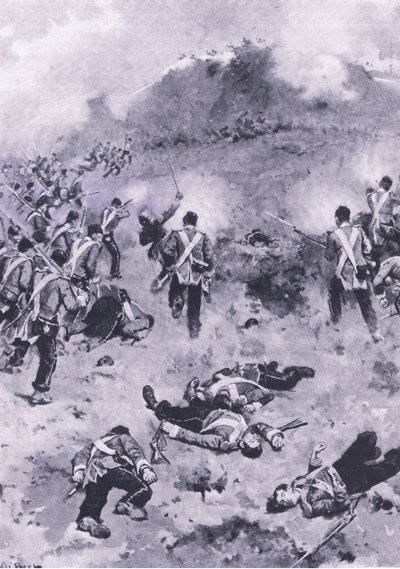 Sturm auf den Redan, Illustration aus British Battles on Land and Sea, 1915 von Wal Paget