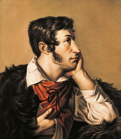Porträt des polnischen Dichters Adam Mickiewicz von Walenty Wankowicz