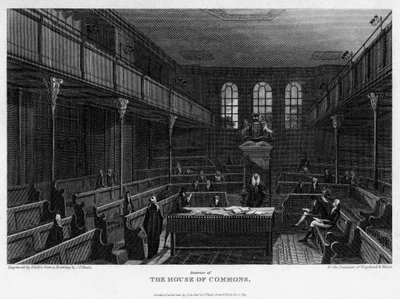 Kammer des House of Commons, Westminster, London, 1815 von Wallis