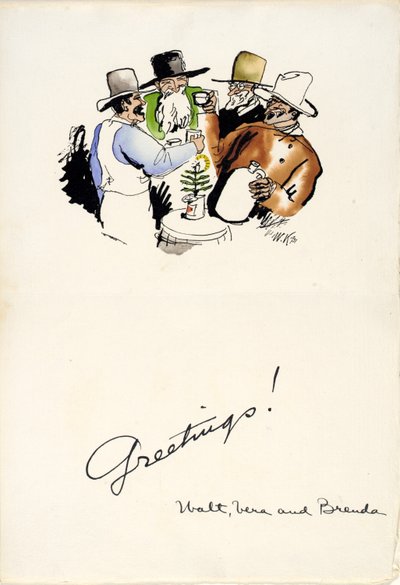 Weihnachtsgrüße 1931 von Walt Kuhn