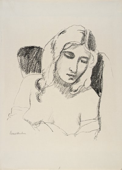 Schlafendes Mädchen von Walt Kuhn