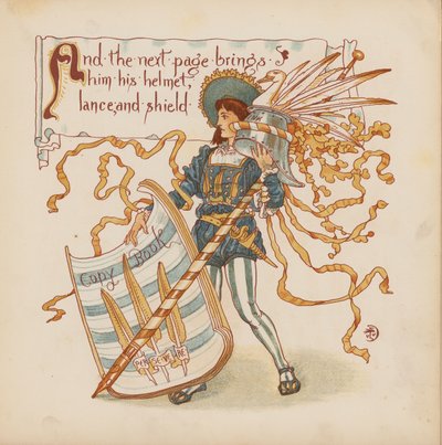 Illustration für Pothooks and Perseverance von Walter Crane von Walter (after) Crane