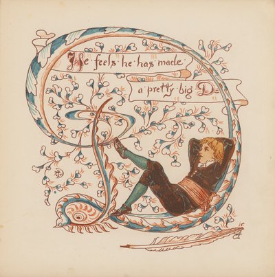 Illustration für Pothooks and Perseverance von Walter Crane von Walter (after) Crane