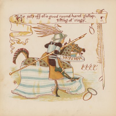 Illustration für Pothooks and Perseverance von Walter Crane von Walter (after) Crane