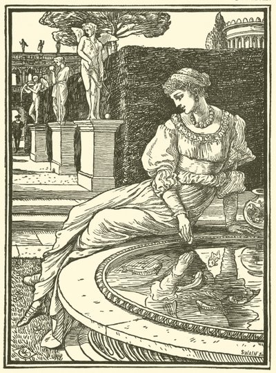 Prinzessin Fiorimonde (Stich) von Walter (after) Crane