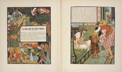Ali Baba und die vierzig Räuber von Walter Crane