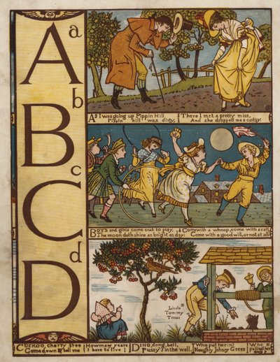 Alphabet (Farblithografie) von Walter Crane