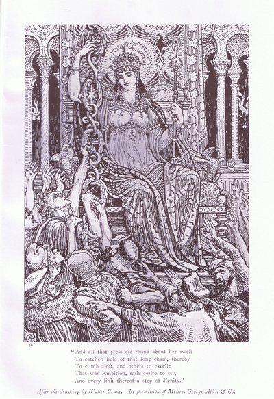 Und all die Menge drängte sich um sie von Walter Crane