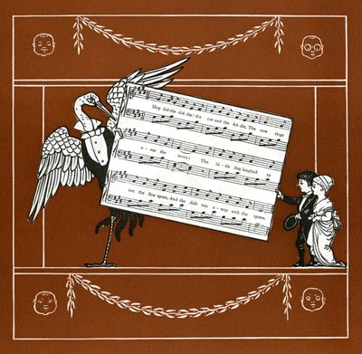 Die Katze und die Geige von Walter Crane