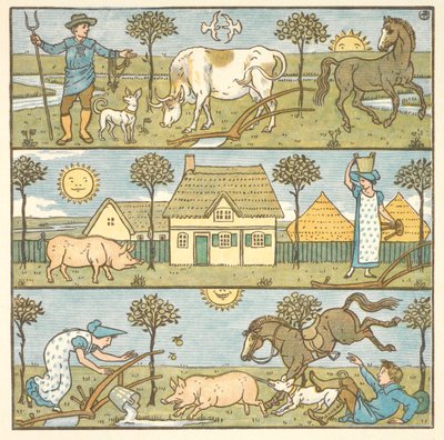 Farbige Illustration für 