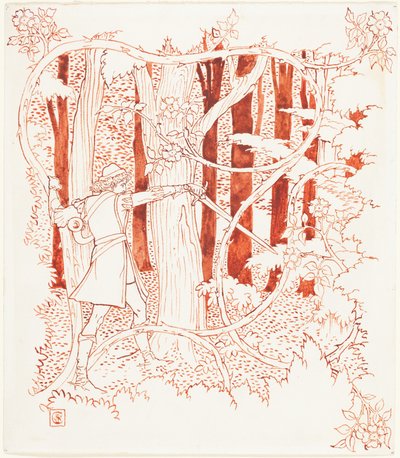 Prinz Charming im Wald von Walter Crane