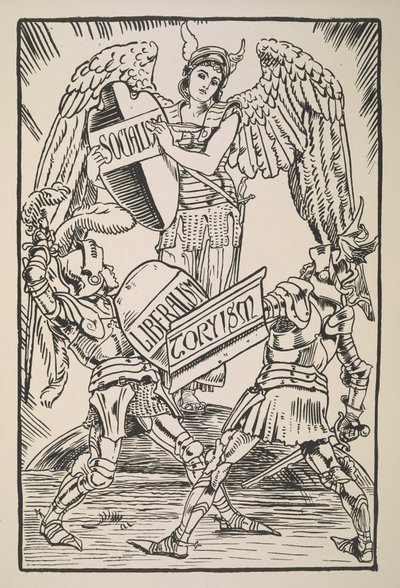 Sozialismus, Liberalismus und Toryismus, aus Cartoons for the Cause von Walter Crane