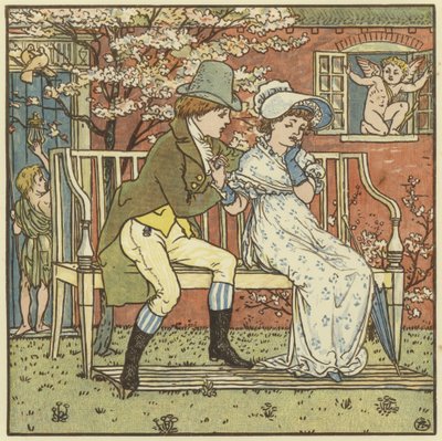 Es war ein kleiner Mann und er warb um ein kleines Mädchen von Walter Crane